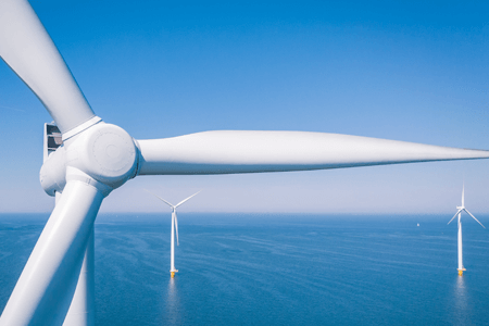 风力涡轮机在公海发电
